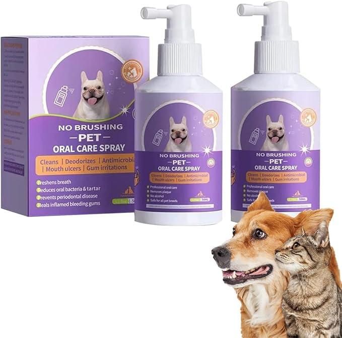 FreshPaws™ No-Brushing Pet Oral Care Spray – Easy Dental Hygiene for Pets