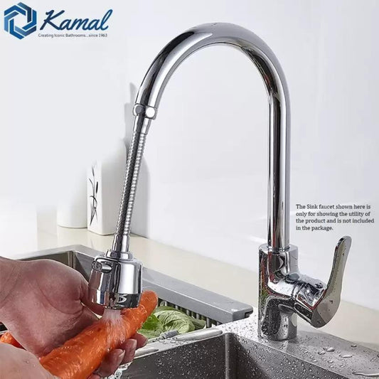 FlexiFlow™ 360° Rotating Faucet Extension – Effortless &amp; Versatile Water Control