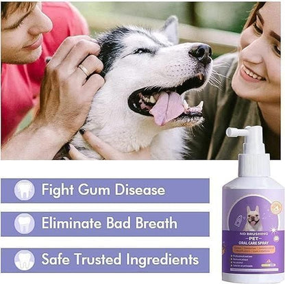 FreshPaws™ No-Brushing Pet Oral Care Spray – Easy Dental Hygiene for Pets