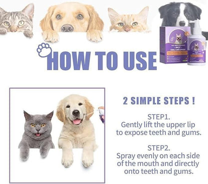 FreshPaws™ No-Brushing Pet Oral Care Spray – Easy Dental Hygiene for Pets